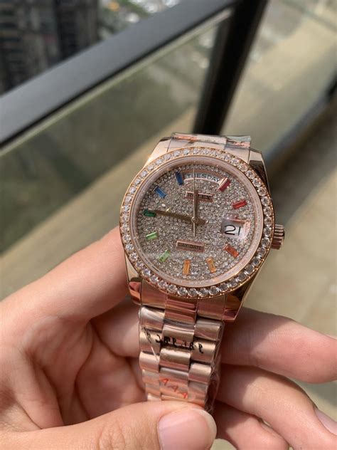 rolex day date 2 rose gold replica|rolex day date super clone.